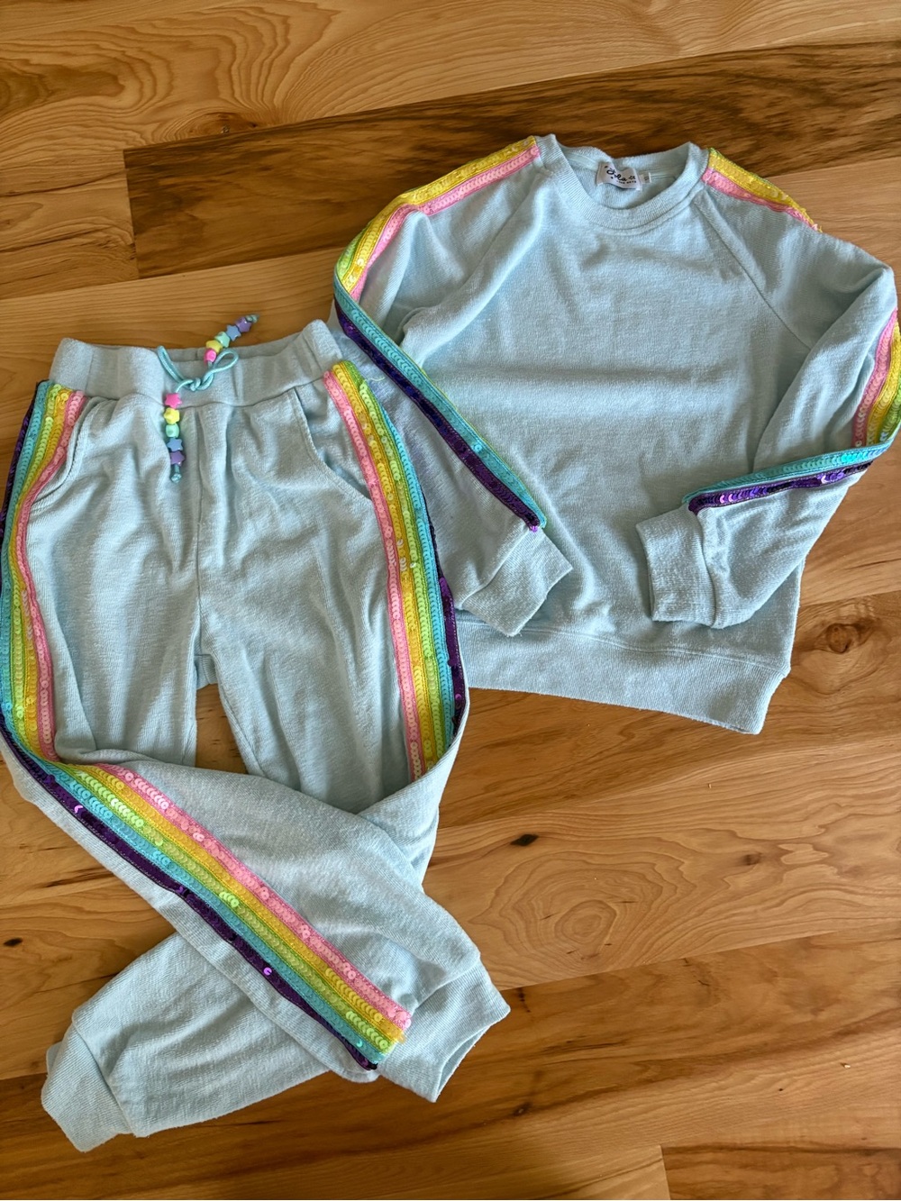 Lola and the boys sequin sweat outfit